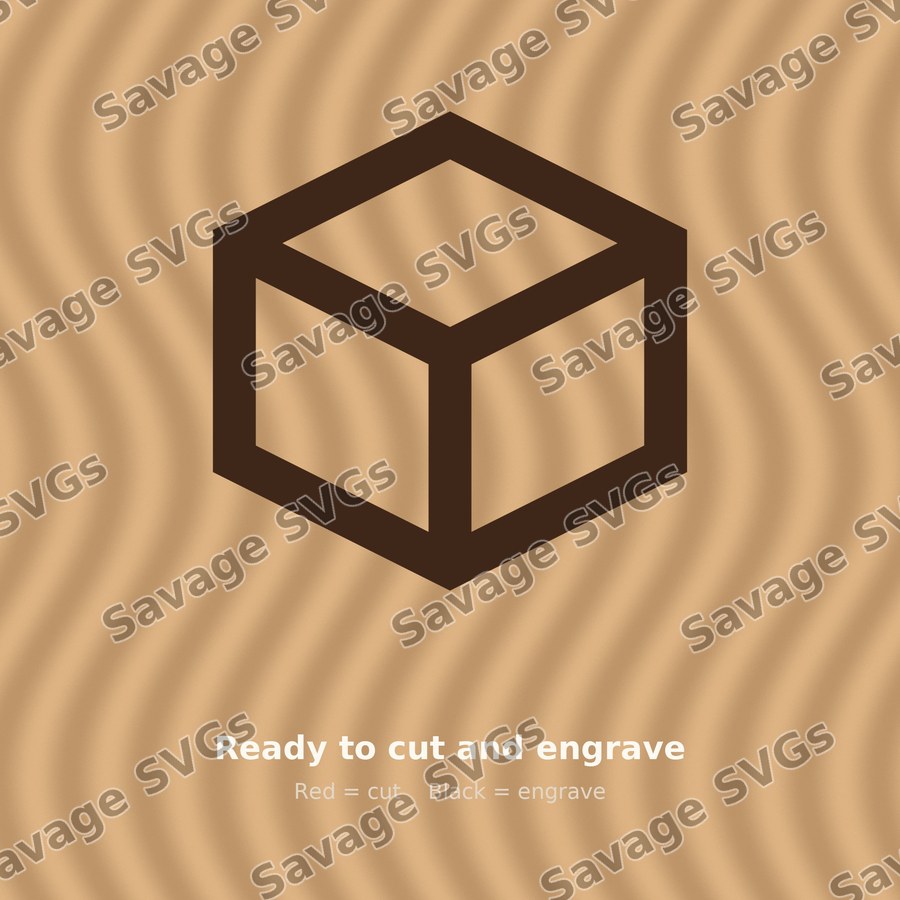 3D Cube Outline