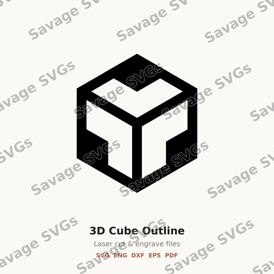 3D Cube Outline