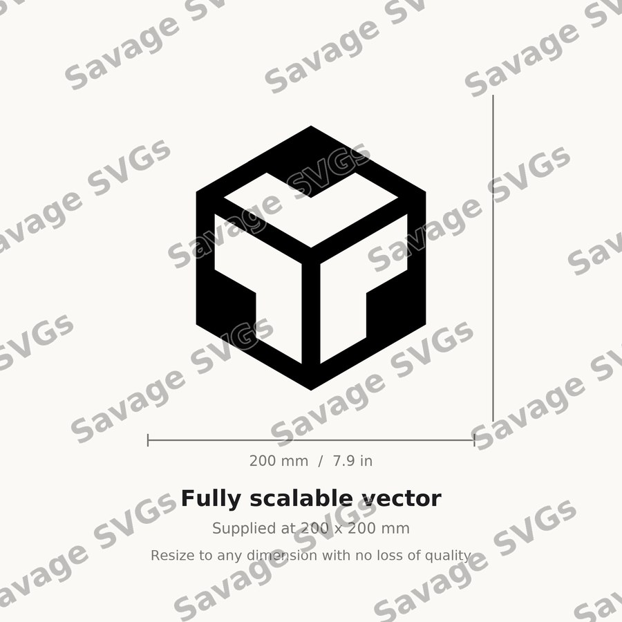 3D Cube Outline