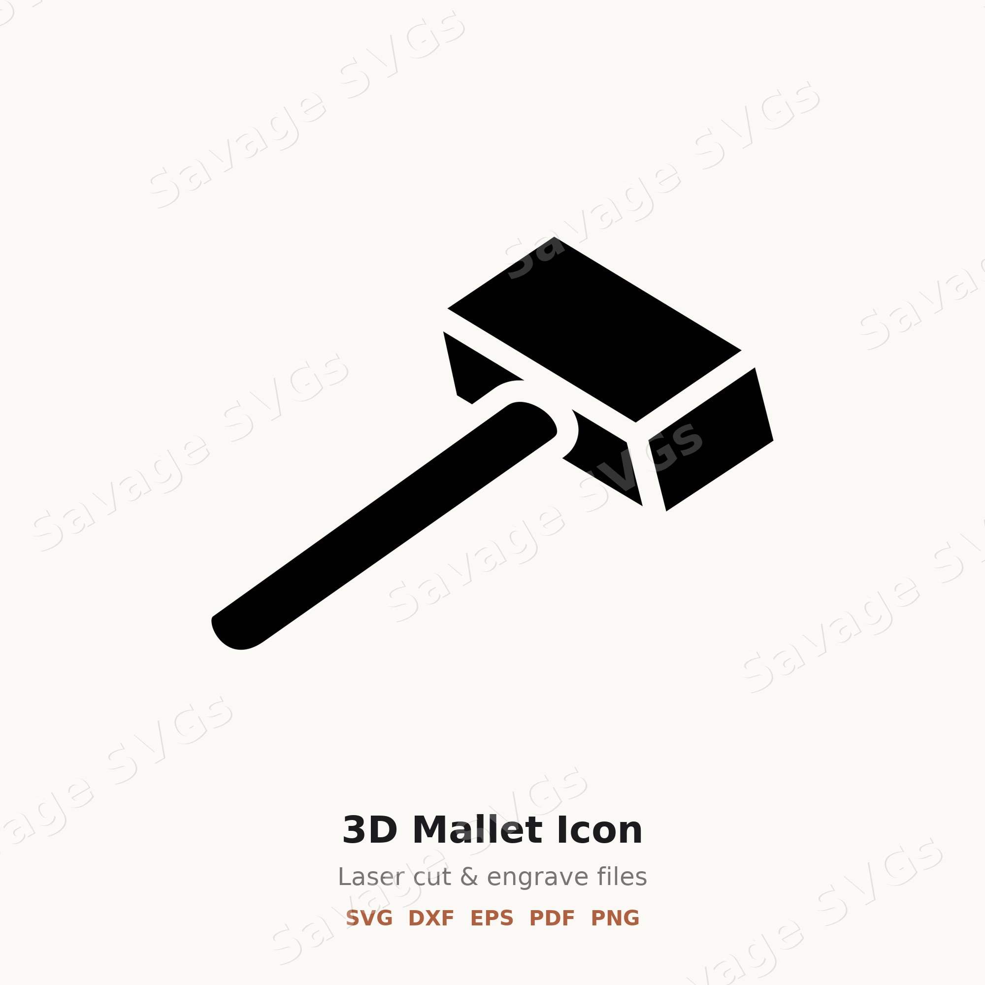 3D Mallet Icon