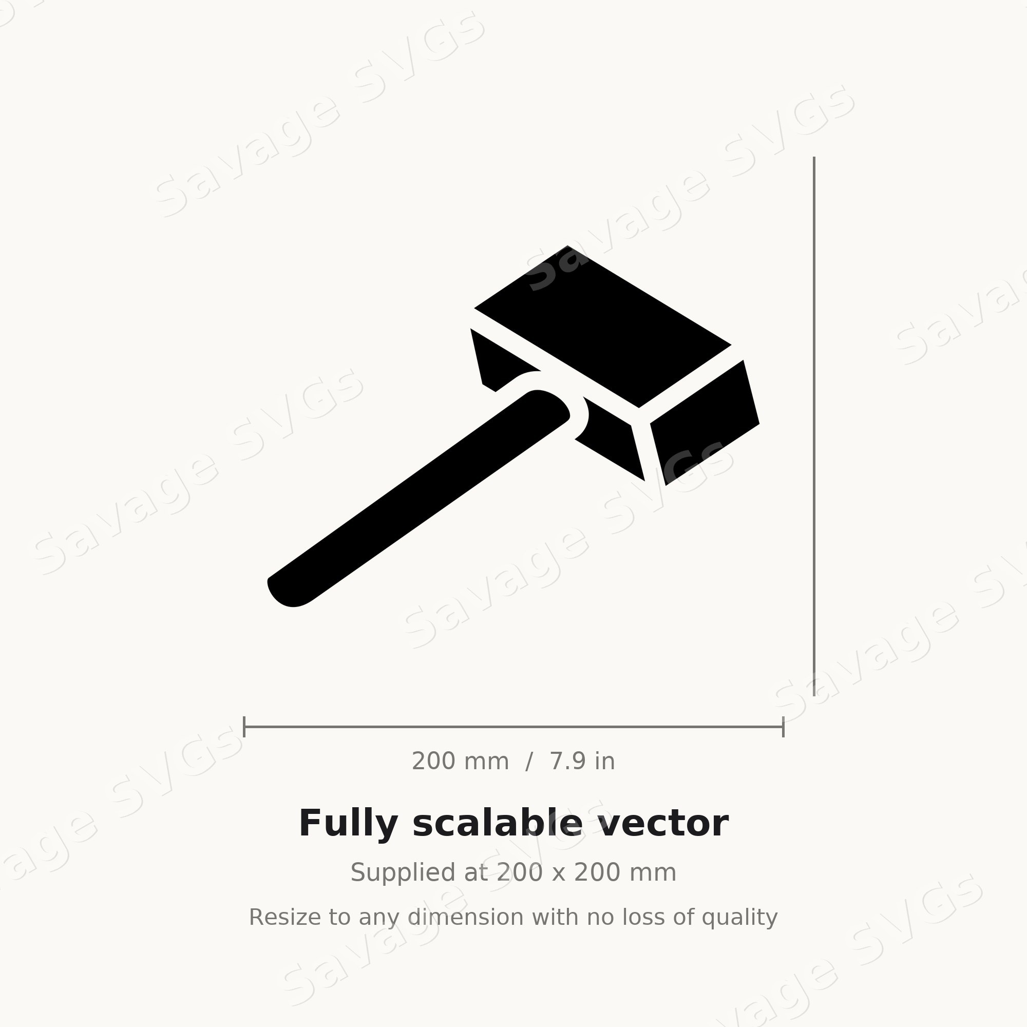 3D Mallet Icon