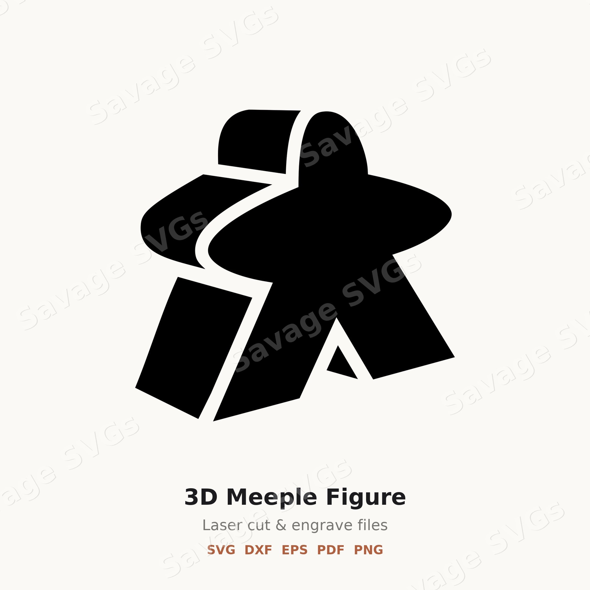 3D Meeple Figure