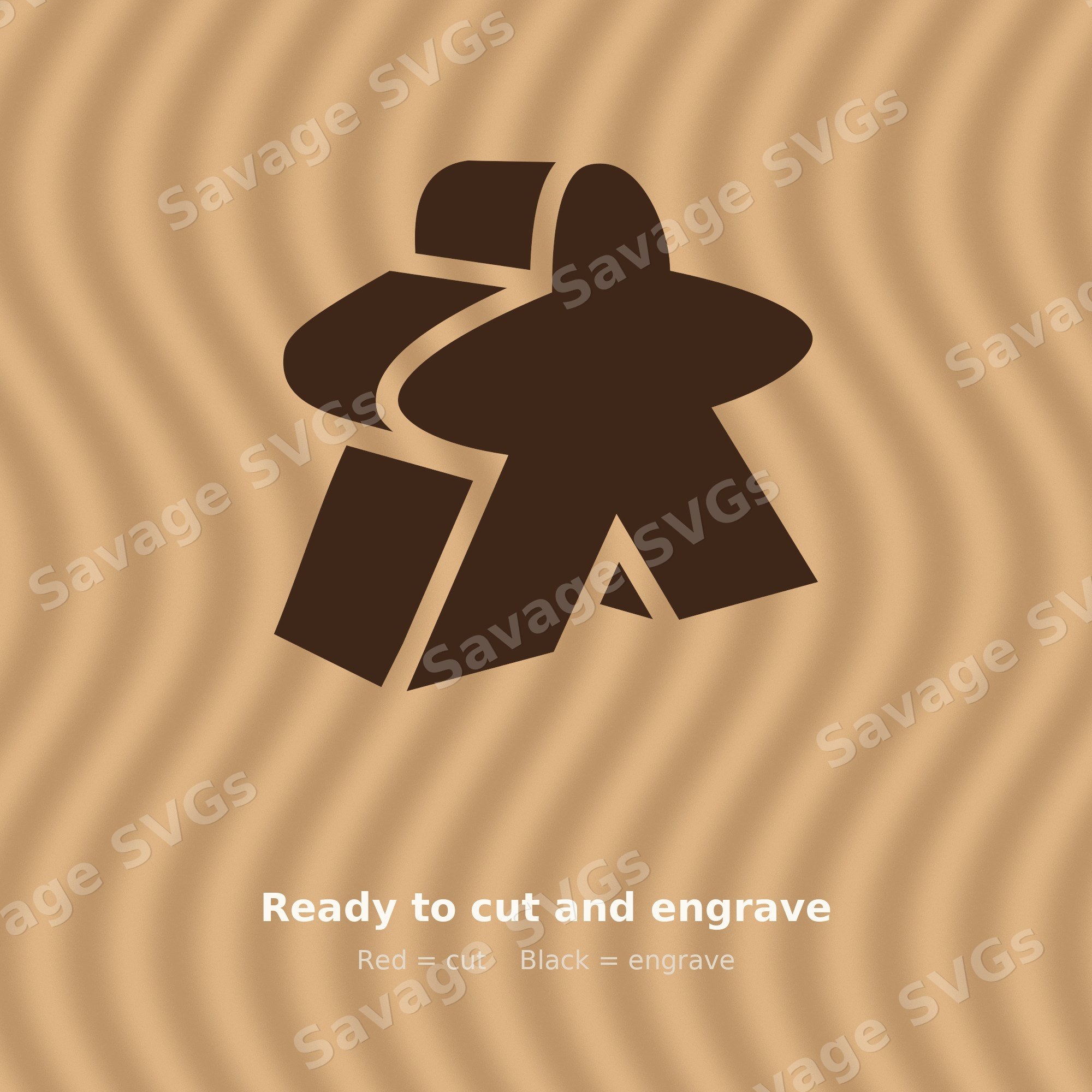 3D Meeple Figure