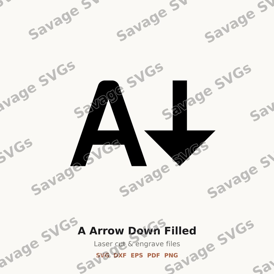 A Arrow Down Filled