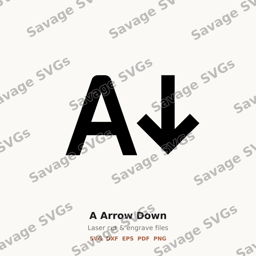 A Arrow Down