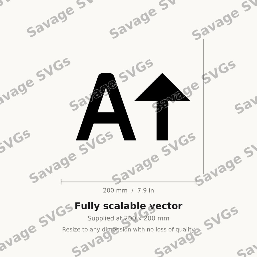 A Arrow Up Filled