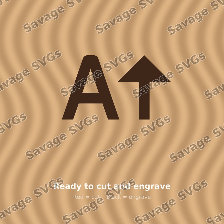 A Arrow Up Filled