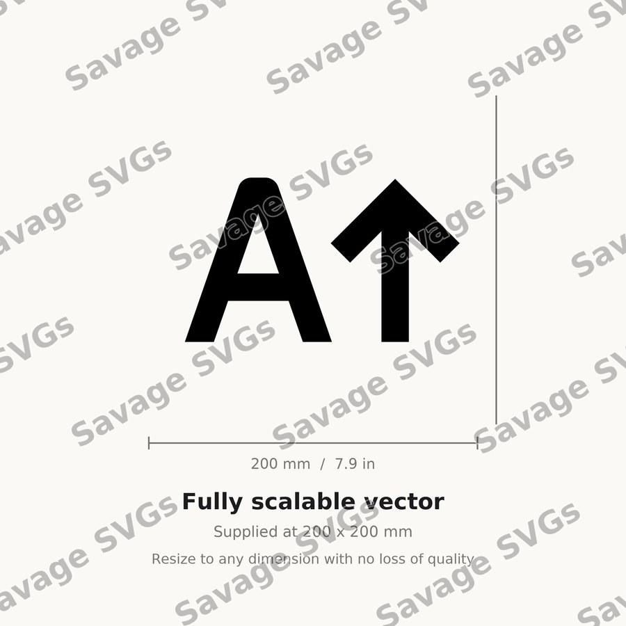 A Arrow Up