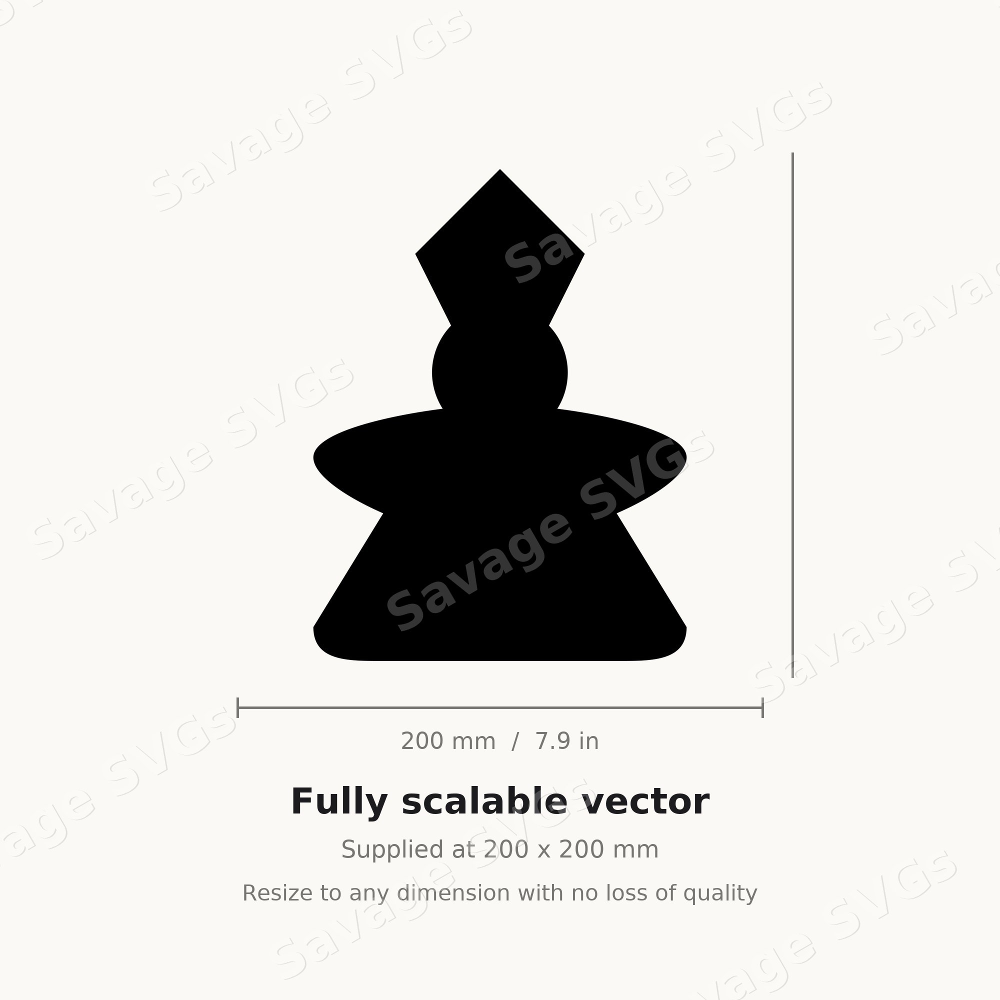 Abbot Meeple Silhouette