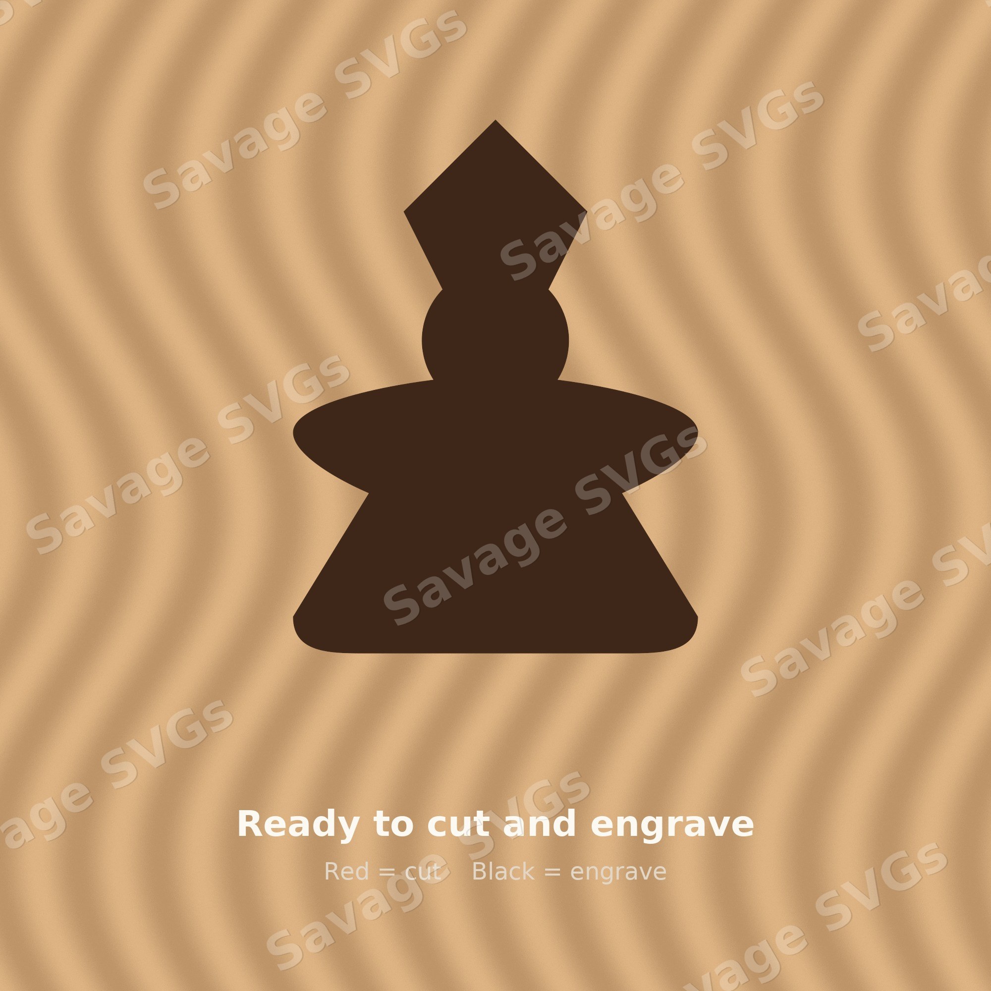Abbot Meeple Silhouette
