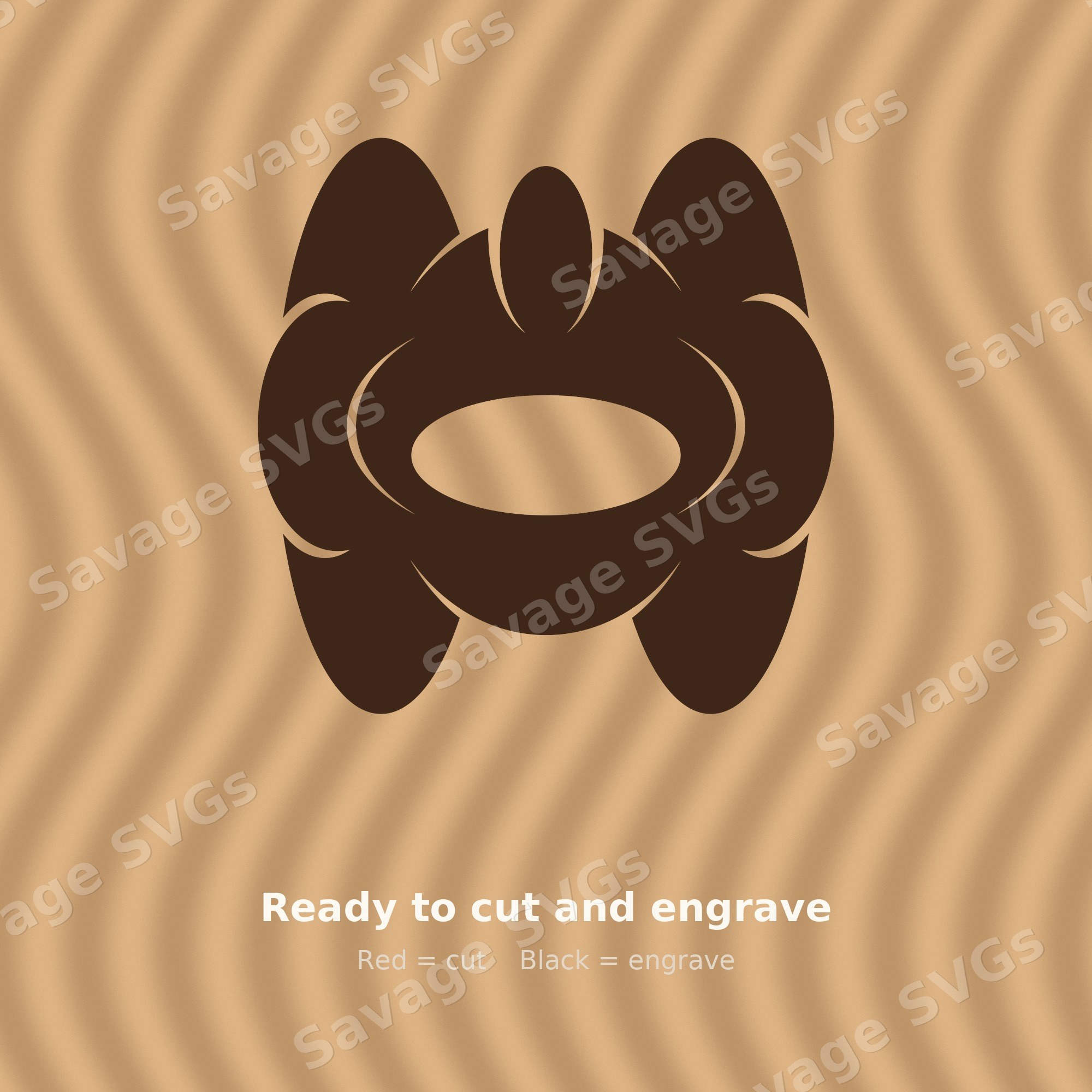 Abstract Oval Emblem