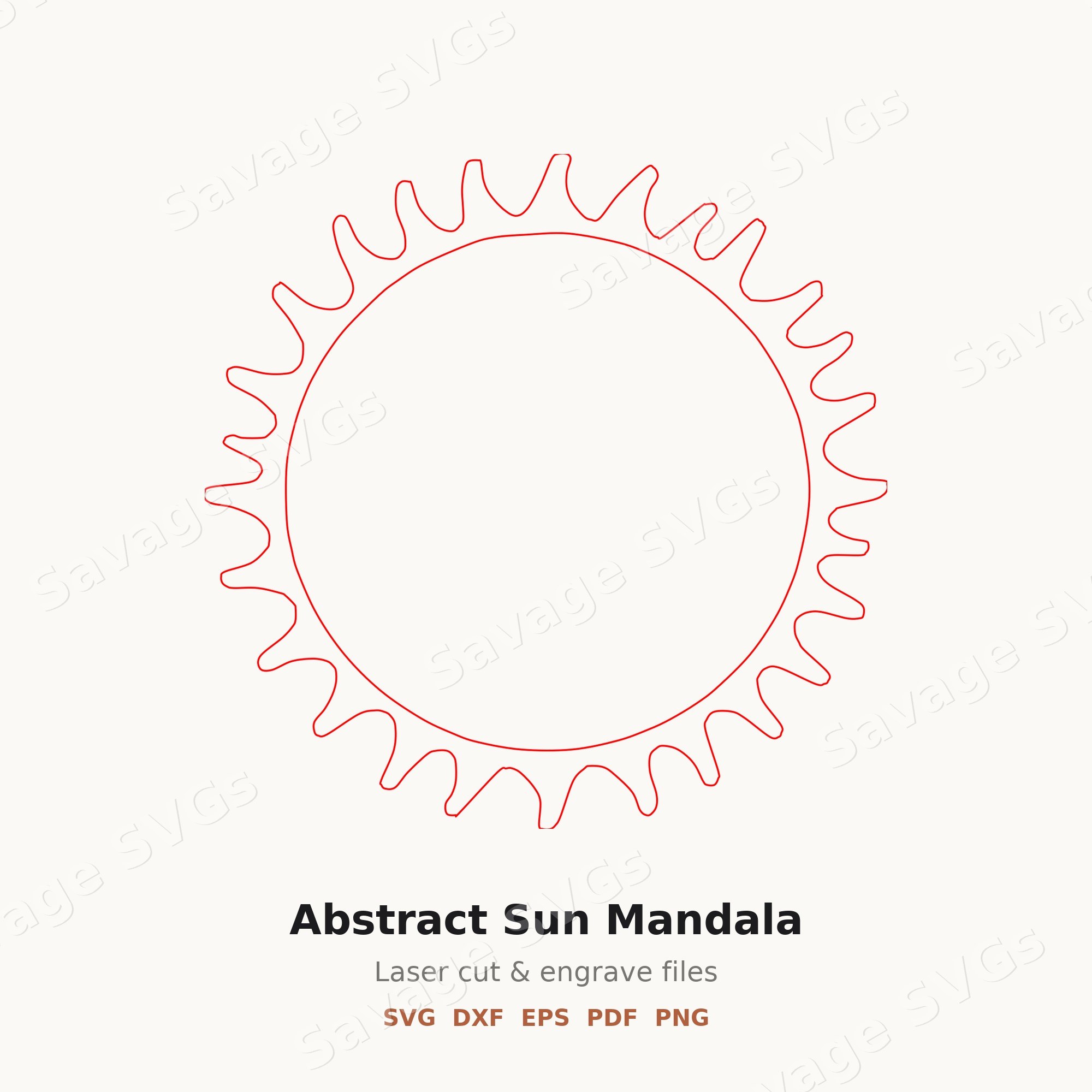 Abstract Sun Mandala