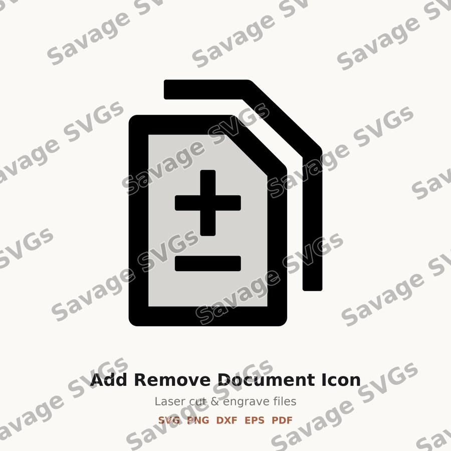 Add Remove Document Icon