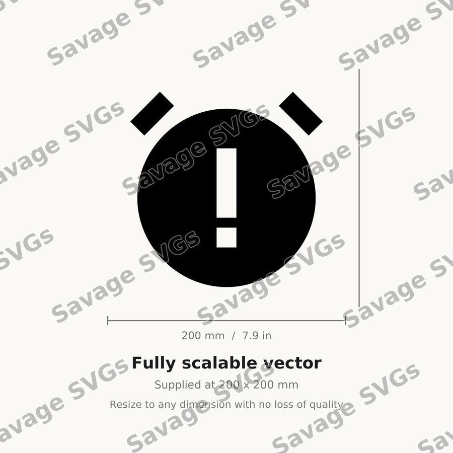 Alarm Exclamation Filled