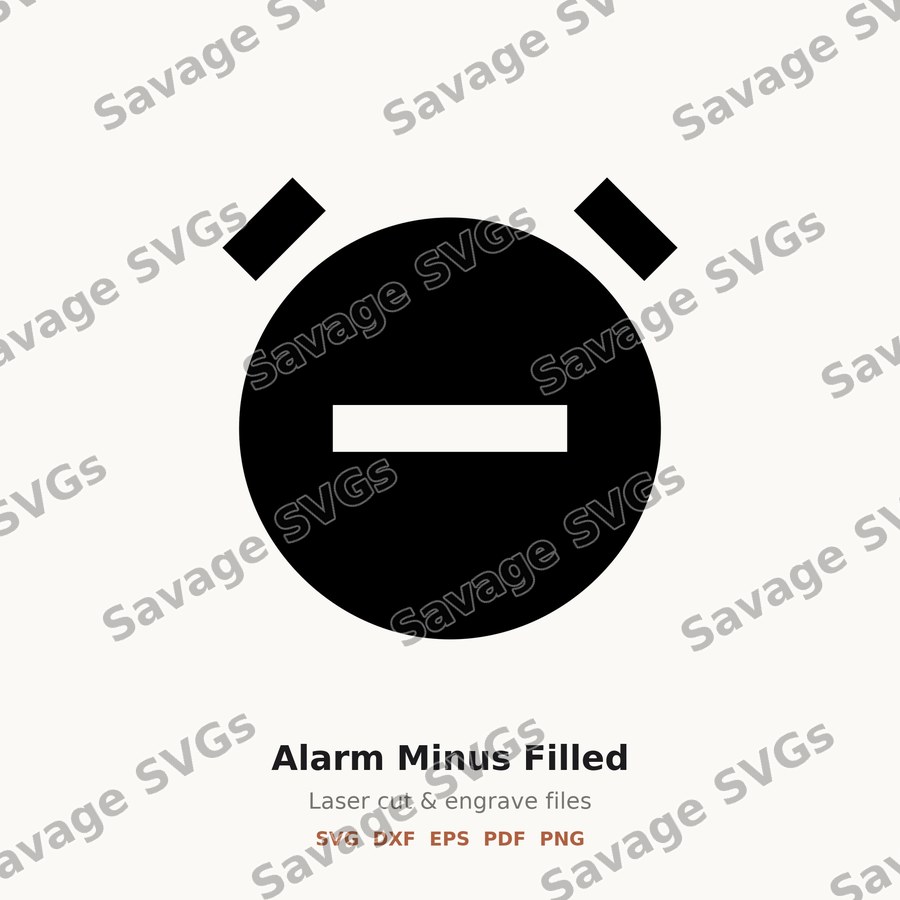 Alarm Minus Filled