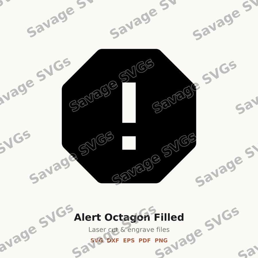 Alert Octagon Filled