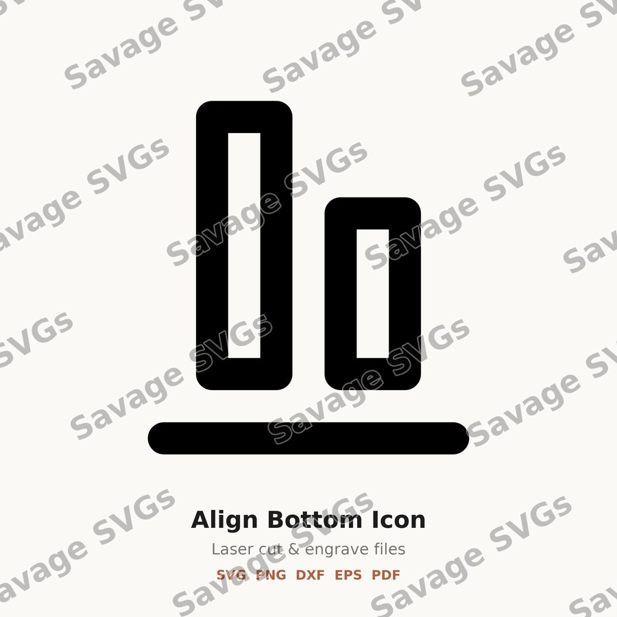 Align Bottom Icon