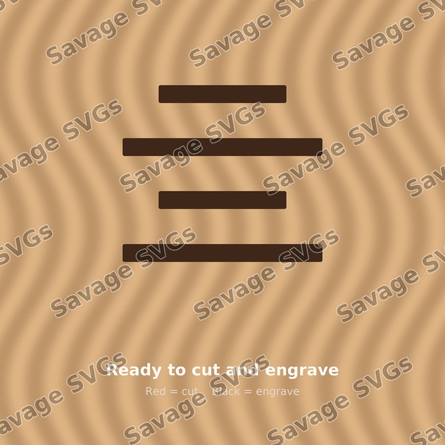 Align Center Outlined