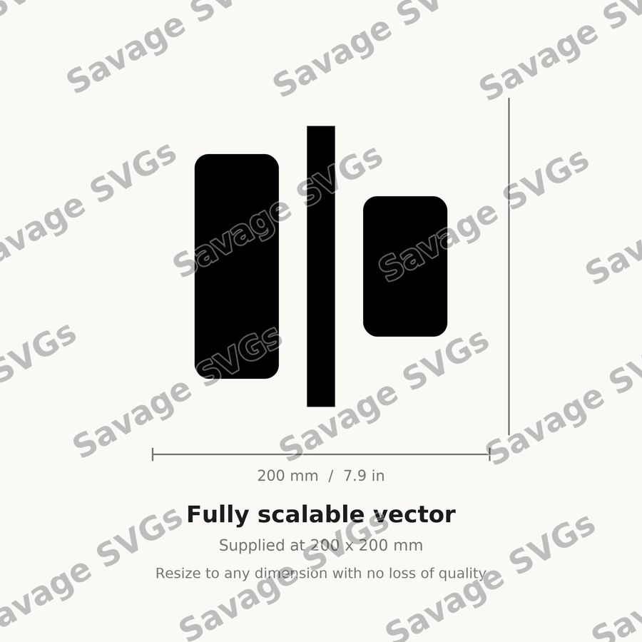 Align Horizontal Justify Center Filled