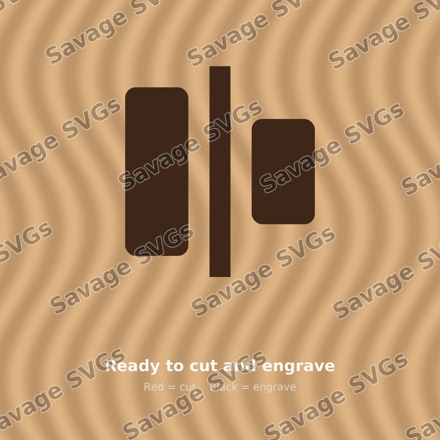 Align Horizontal Justify Center Filled