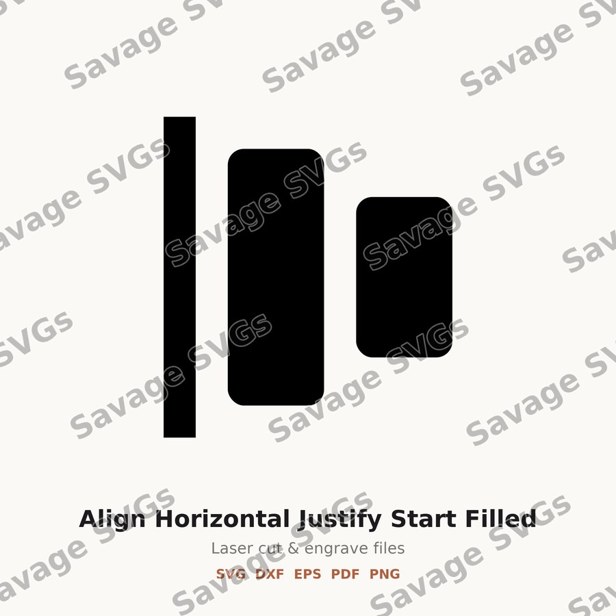 Align Horizontal Justify Start Filled