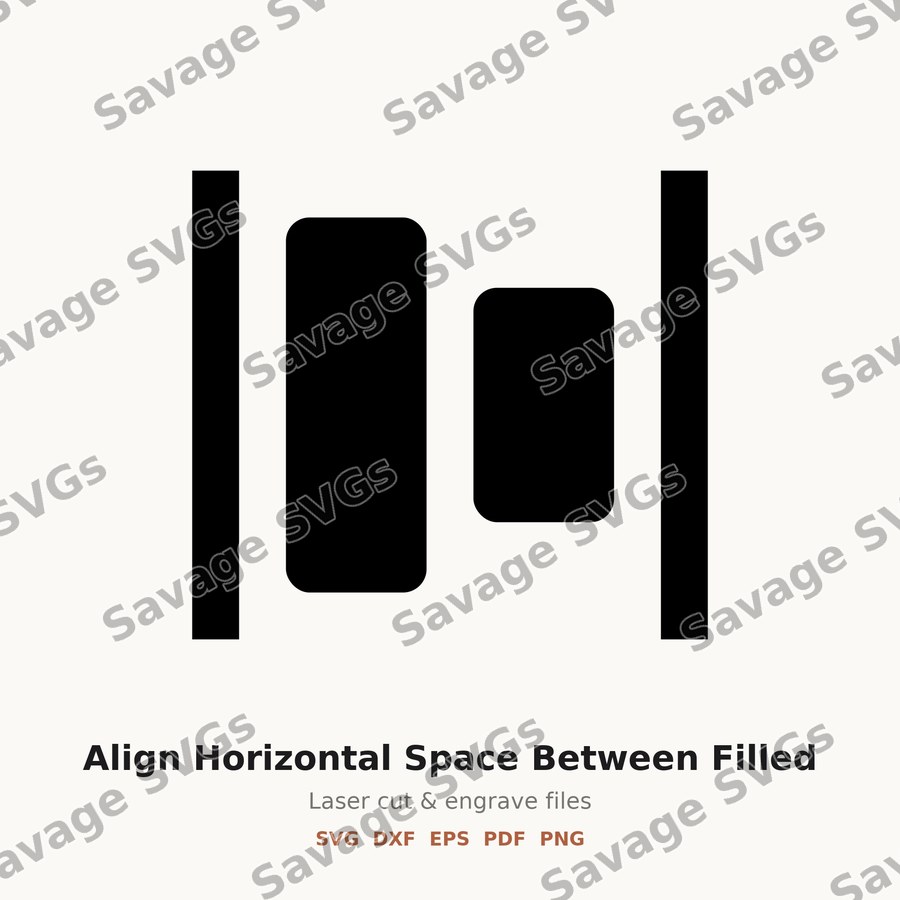 Align Horizontal Space Between Filled
