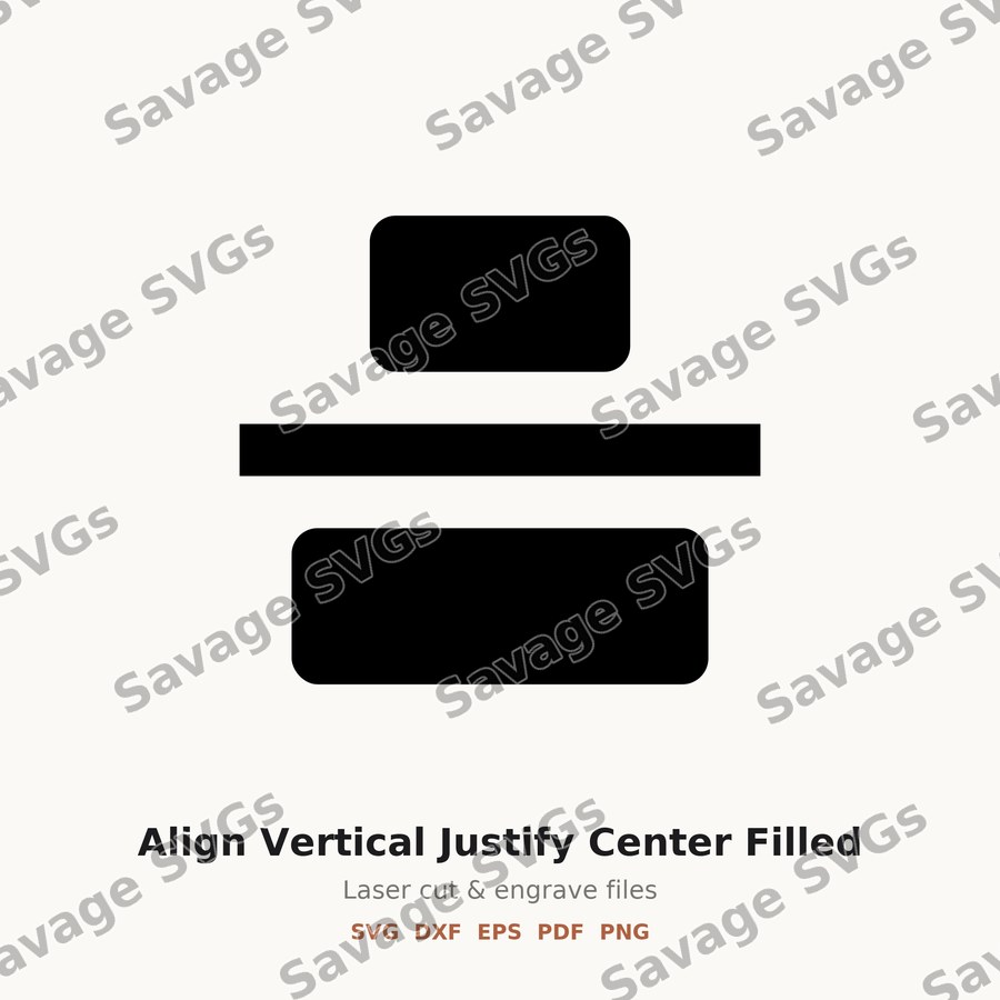Align Vertical Justify Center Filled