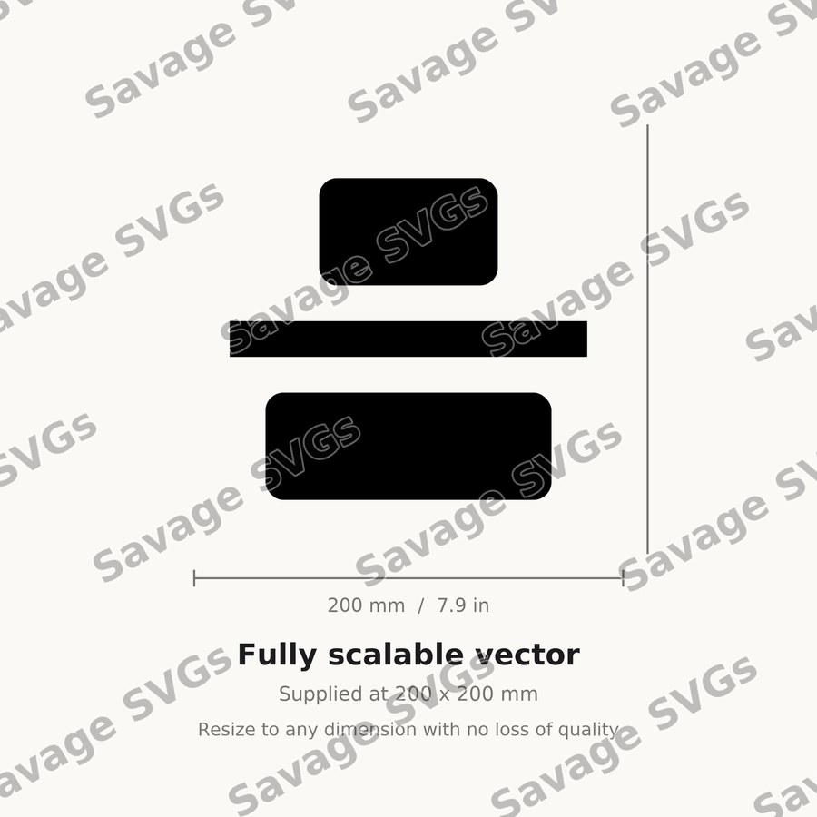 Align Vertical Justify Center Filled