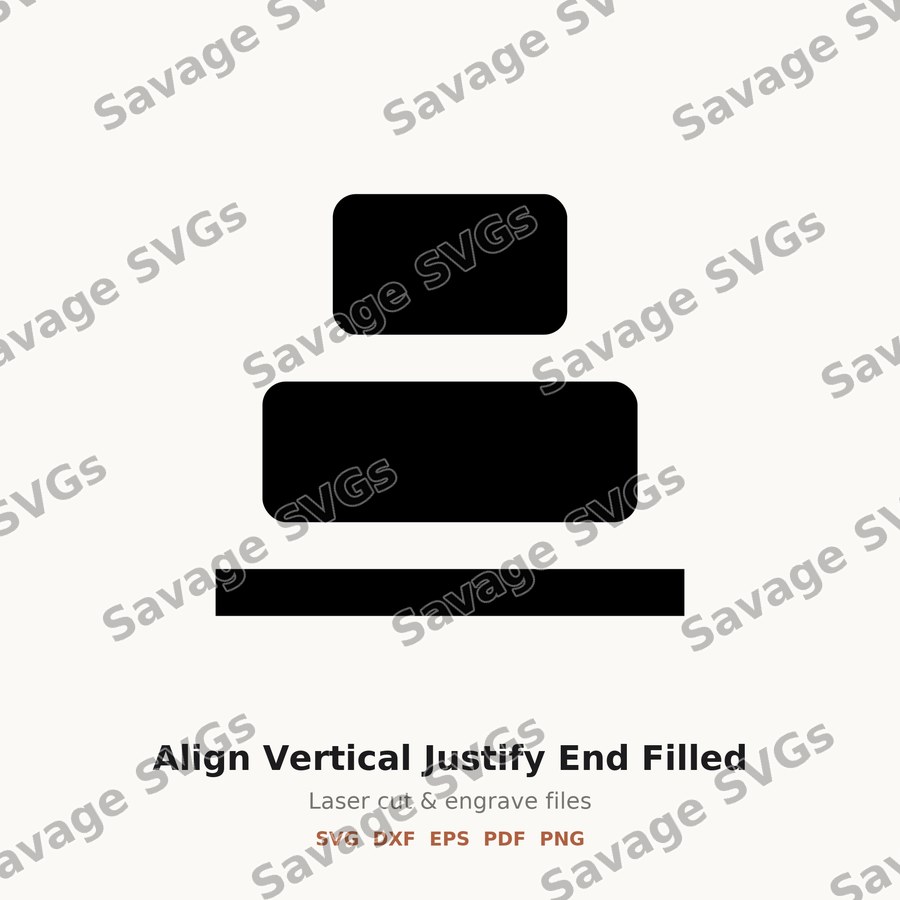 Align Vertical Justify End Filled