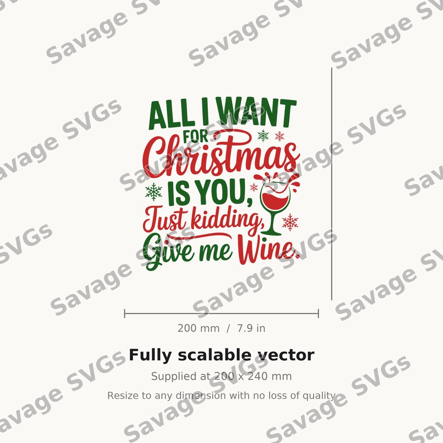 All I Want For Christmas Is Wine