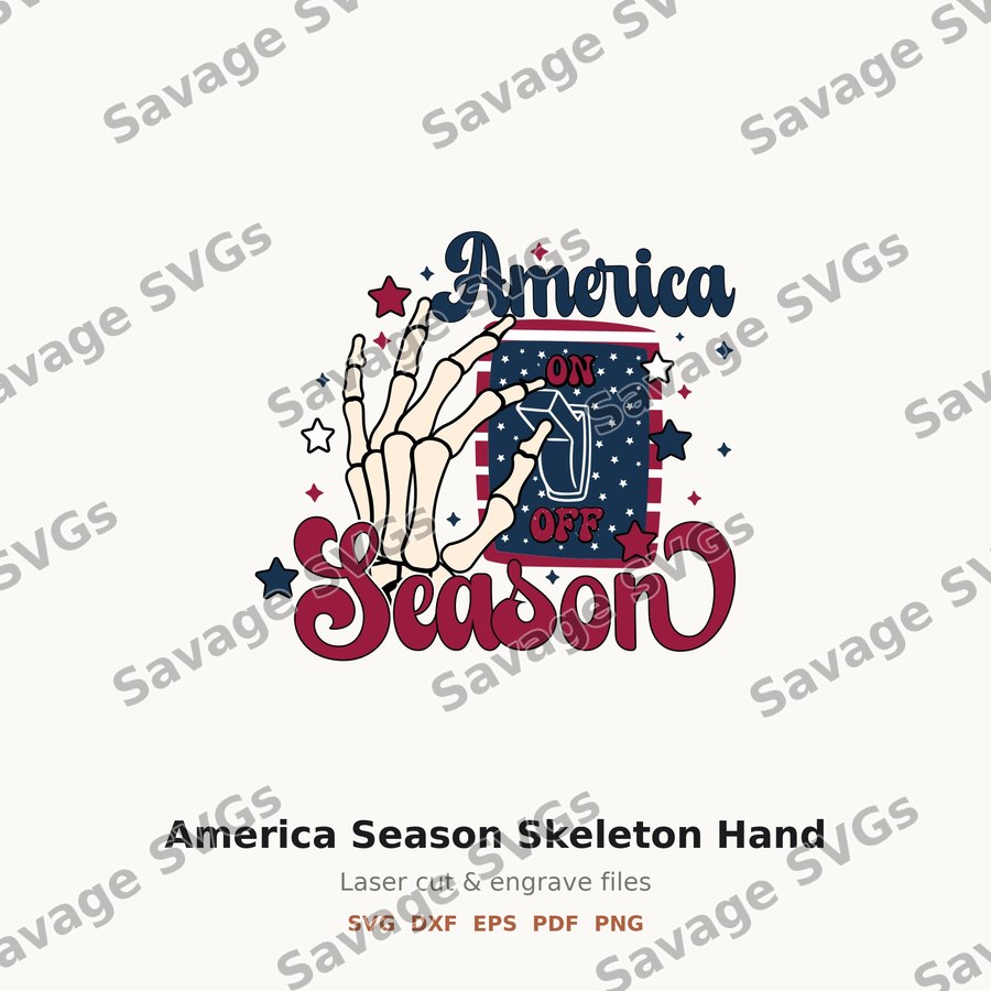 America Season Skeleton Hand