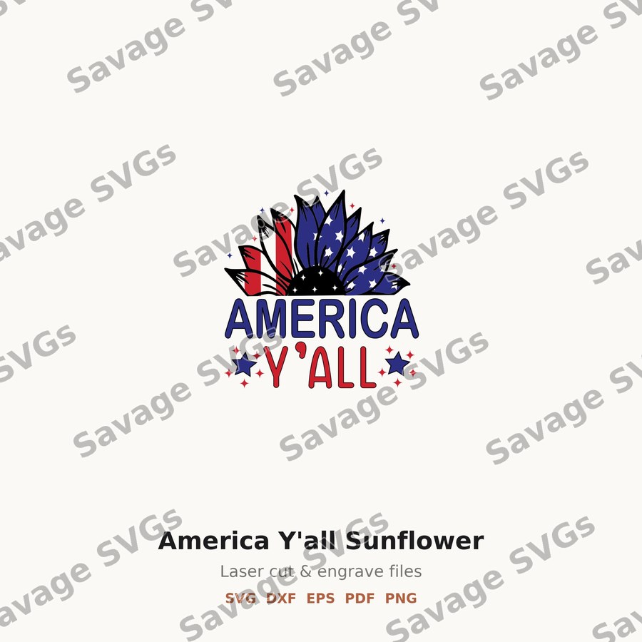 America Y'all Sunflower