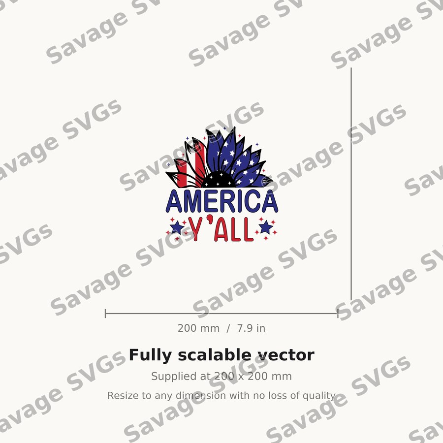 America Y'all Sunflower