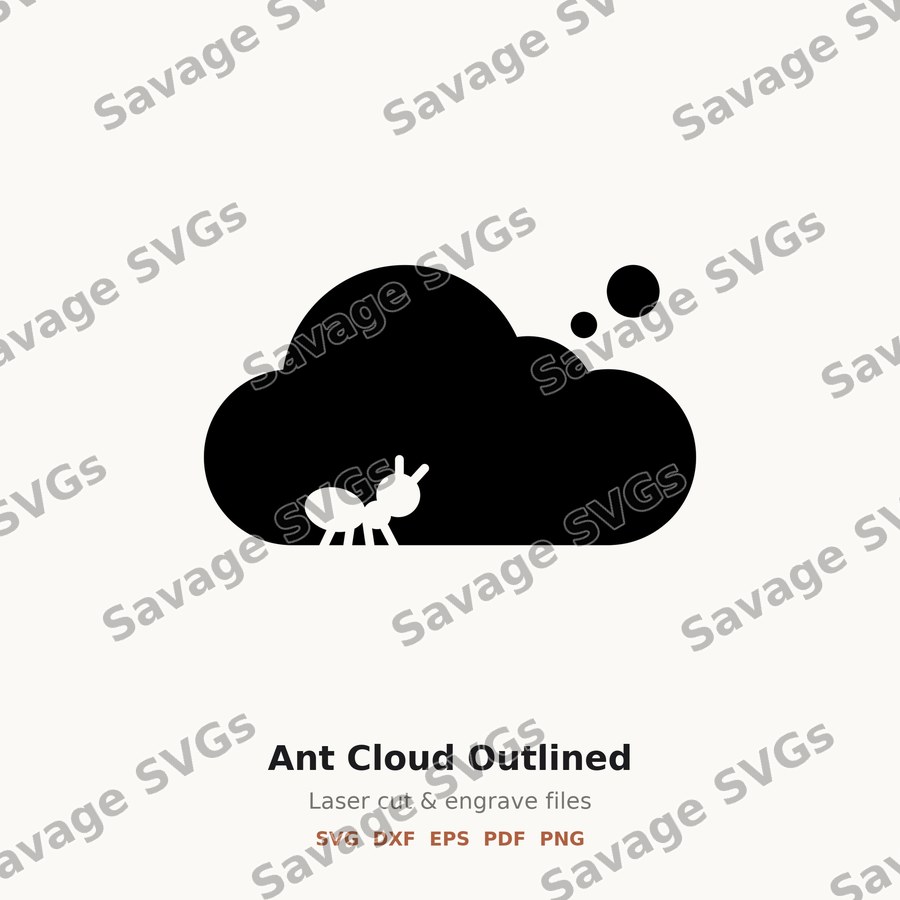 Ant Cloud Outlined