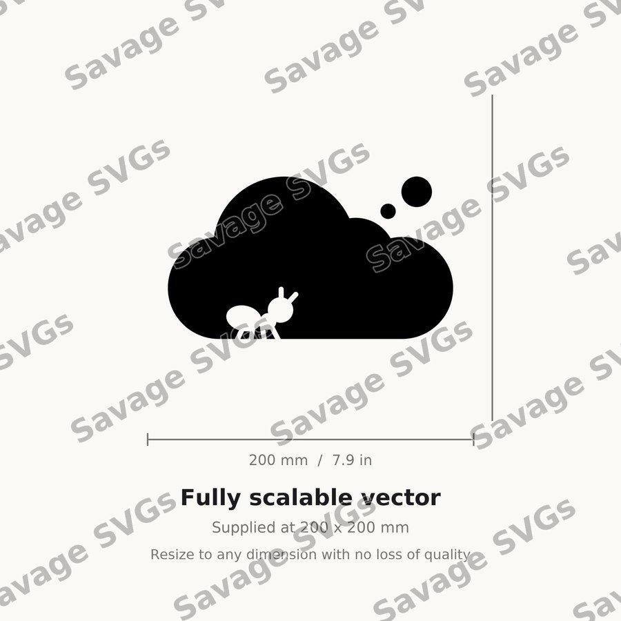 Ant Cloud Outlined