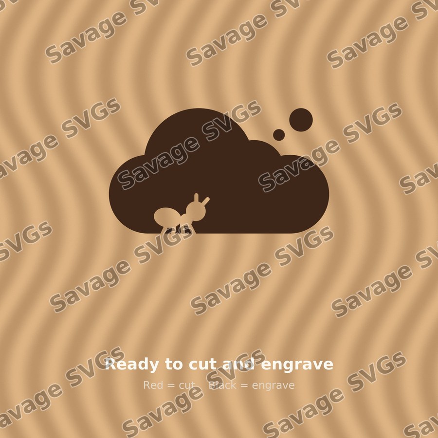 Ant Cloud Outlined