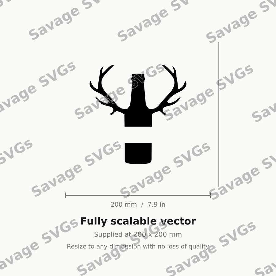 Antler Beer Bottle
