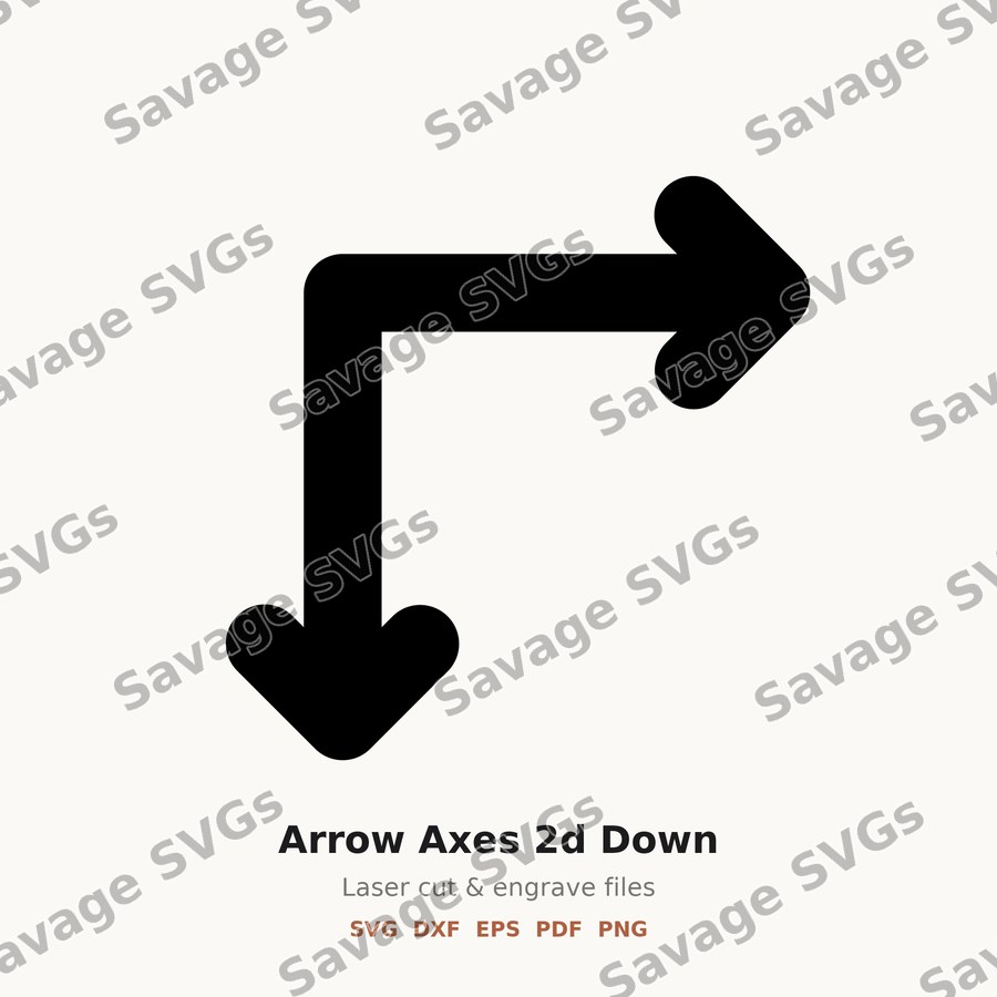 Arrow Axes 2d Down