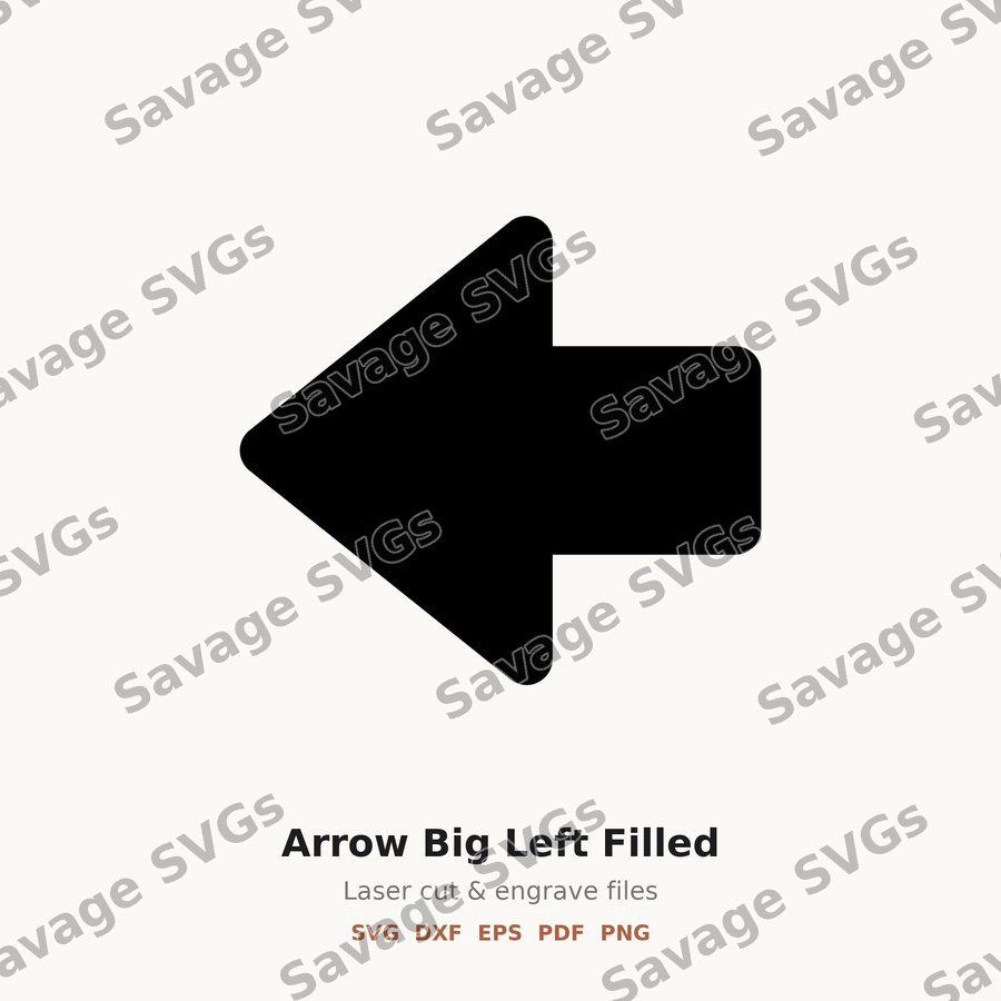 Arrow Big Left Filled