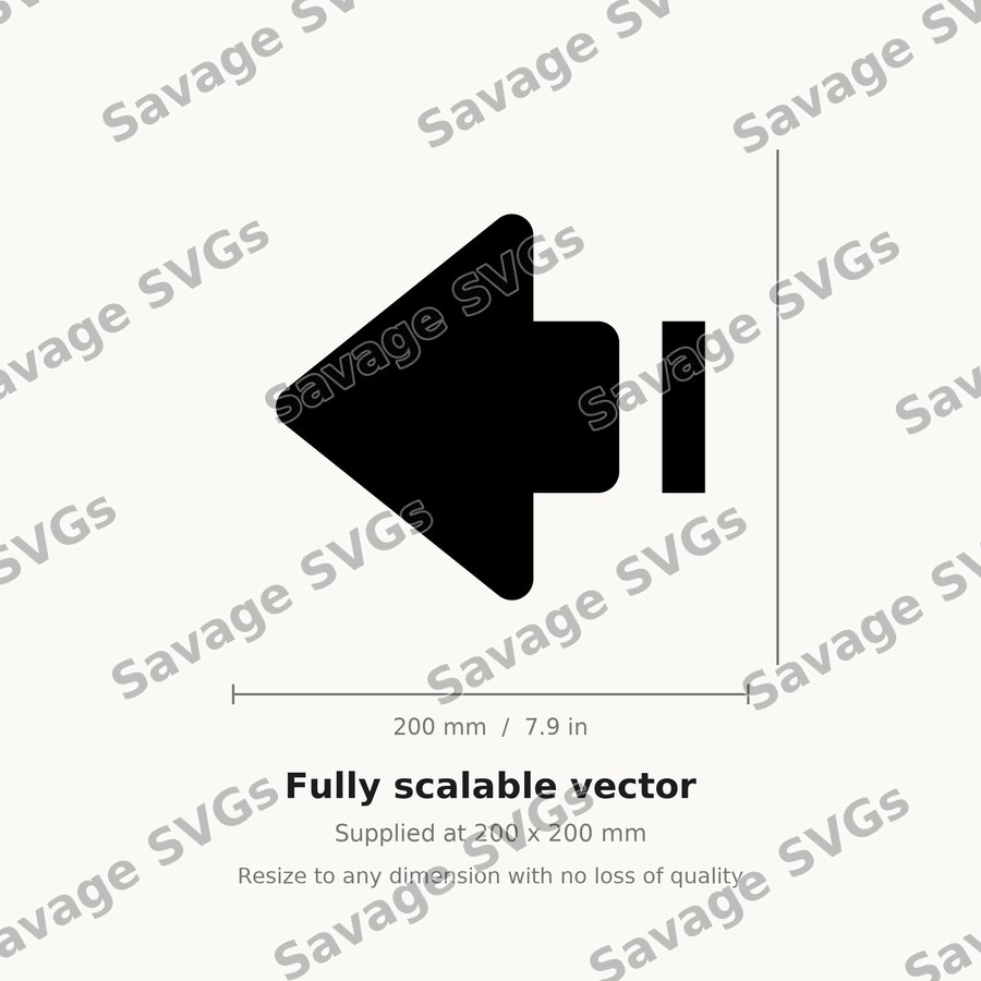 Arrow Big Left Line Filled