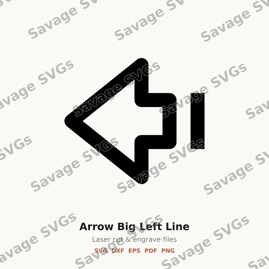 Arrow Big Left Line