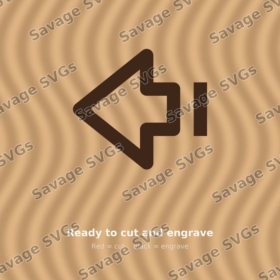 Arrow Big Left Line