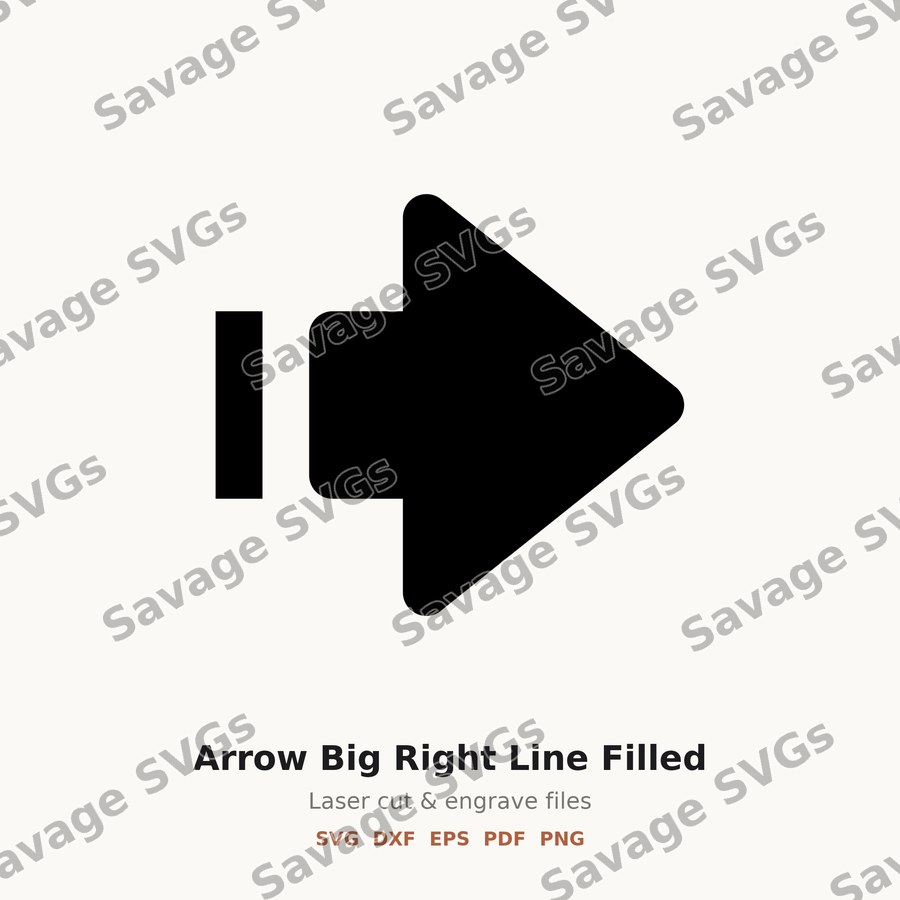 Arrow Big Right Line Filled
