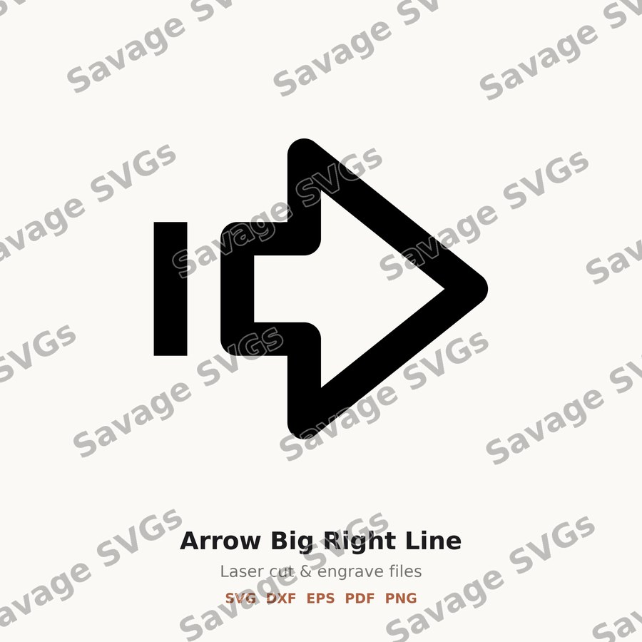 Arrow Big Right Line