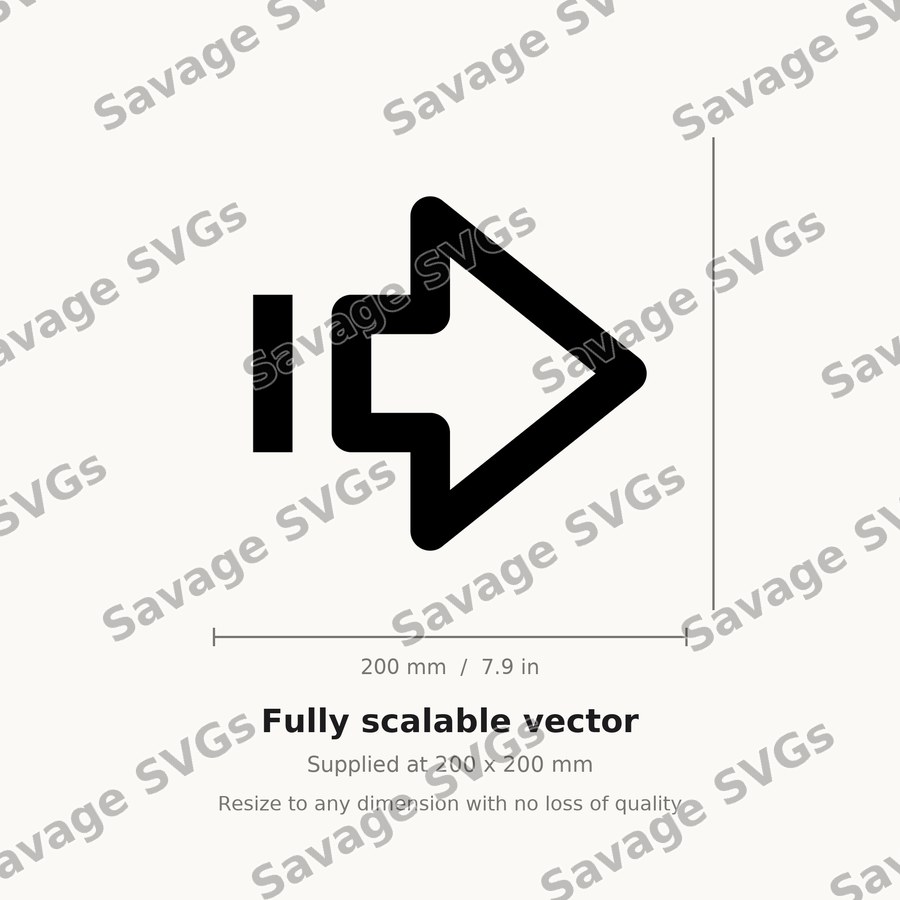 Arrow Big Right Line