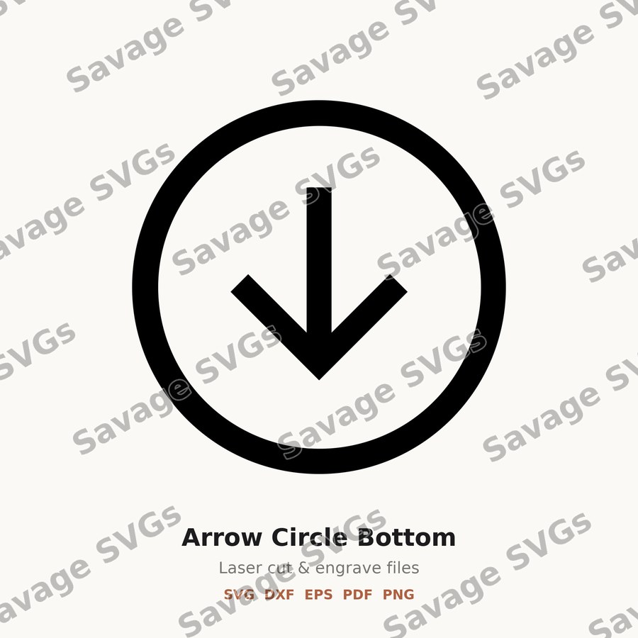 Arrow Circle Bottom
