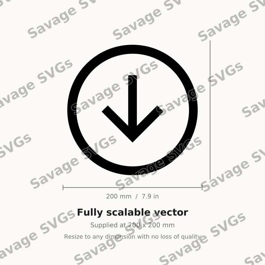 Arrow Circle Bottom