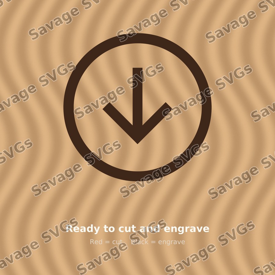 Arrow Circle Bottom