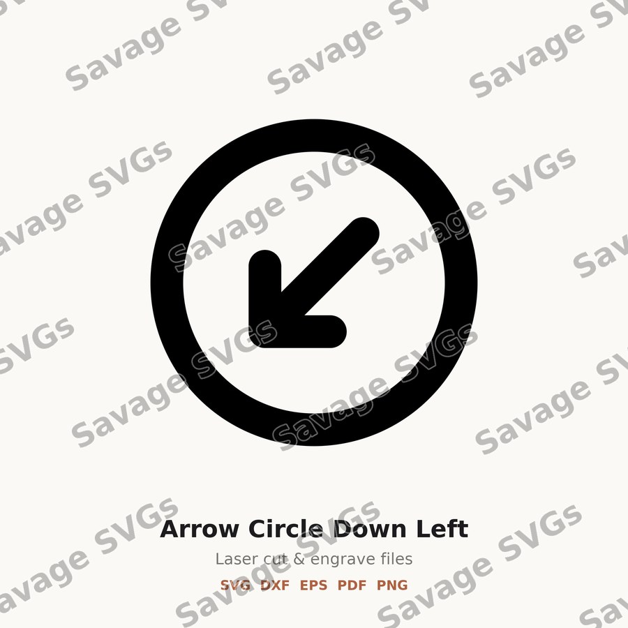 Arrow Circle Down Left