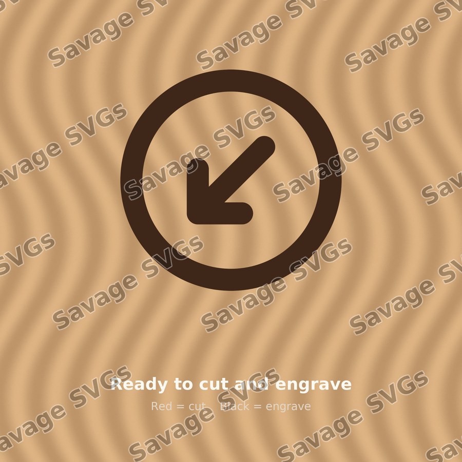 Arrow Circle Down Left